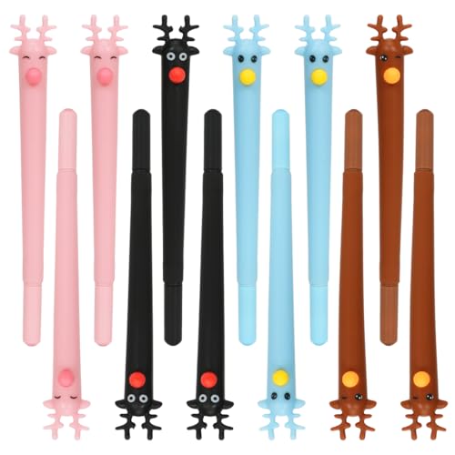 Meleager Kugelschreiber, Weihnachtsgeweih-Schreibstift, Weihnachtsgeschenk，Stift für Studenten und Büroangestellte 24 Stück