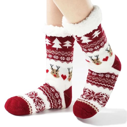 Scinzene Weihnachtssocken Damen, Socken Weihnachten, Christmas Socks, Adventskalender Socken, Weihnachts Socken, Weihnachten Damen, kuschelsocken Weihnachtssocken Damen 39-42, Weihnachtsgeschenke
