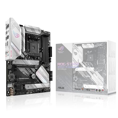 ASUS ROG Strix B550-A Gaming Mainboard Sockel AMD Ryzen AM4 (ATX, 2X M.2, SATA 6Gbit/s, USB 3.2 Gen 2, PCIe 4.0, Aura Sync)