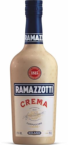 Ramazzotti Crema, italienischer Creme-Likör, cremig-süße Aromen von Cappuccino, Optimal für gemütliche Abende und zum Verfeinern von Desserts – 1 x 0,7 l