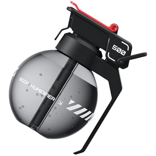 OSNIYAW Künstlerische moderne Granaten-Luftbefeuchter-Sprühflasche, geeignet für verschiedene Innenräume, einzigartige Heimdekorationen, Technik-Enthusiasten-Gadget