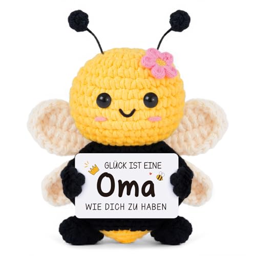 Gleevara Oma Geschenke, Pocket Hug Biene Glücksbringer Geschenke, Lustige Geschenk für Oma