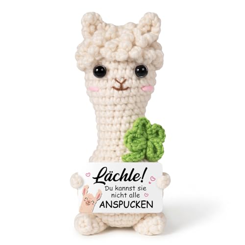 Encoink Lustige Geschenk Freundin – Handgehäkeltes Alpaka