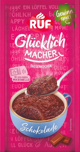 RUF Glücklichmacher Tassenkuchen Schokolade, Mikrowellenkuchen Schoko, 59g