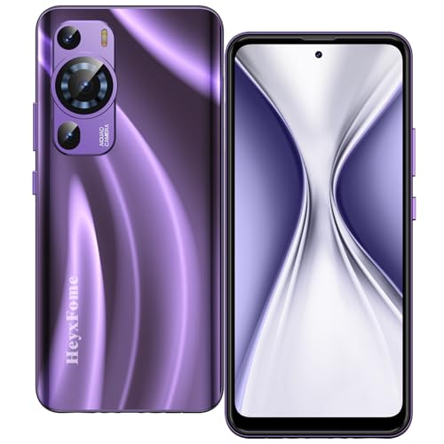 HeyxFome H2 2024 Neu Smartphone Ohne Vertrag Octa-Core 2GB+16GB Android Handy Ohne Vertrag Günstig Neu 16MP+5MP 6,5 Zoll HD+ Smartphones 4000mAh 4G Dual Simlockfreie Handys Face Unlock DE (Lila)