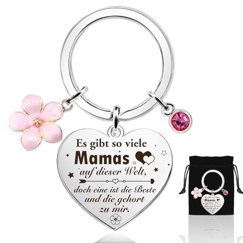 Qpout Geschenke für Mam,Personalisiertes Muttertagsgeschenke Geschenke für Frauen,Mama Schlüsselanhänger,Valentinstag, Weihnachtsgeschenke, Silvester Geschenke,Geburtstagsgeschenk