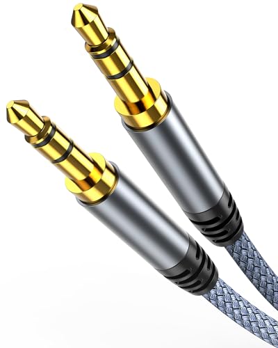 Highwings Aux Kabel,Audio Kabel 3,5mm Klinkenkabel [1,2M] Stereo Klinke auf Klinke Nylon Geflochtenes Hochwertige Kabel für Kopfhörer, Auto, Handy, PC, Lautsprecher, Stereoanlagen, MP3-Player usw