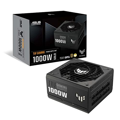 ASUS TUF Gaming 1000W Gold Gaming Netzteil (1000 Watt, vollmodulares Netzteil, ATX 3.1 kompatibel, PCIe 5.1, Axial-tech Lüfter, PCB-Beschichtung, Doppelkugellager)