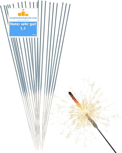 30x XXL Wunderkerzen 28 cm - Sternspritzer & Geburtstagskerzen Fontäne für Partys & Geburtstag & Hochzeit Silvester für Jugendlichen & Kinder