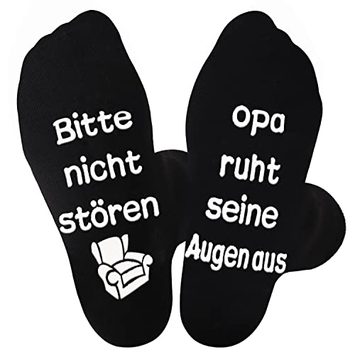 Jeasona Opa Socken Anti-Rutsch Herren 43-46 Opa Geschenke Geburtstag Geschenk Opa Vatertag Geschenke für Opa zum Geburtstag von Enkel Enkelin Opa Geschenke Weihnachten Geschenk für Opa von Enkelkinder