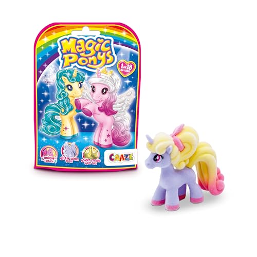 CRAZE Magic PONYS | Wunderschöne Ponys Spielzeug zu Sammeln, 18 Verschiedene Ponys Figuren zum Sammeln - Pferde Mädchen Geschenk und Jungen