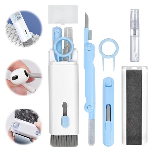 Tastatur Reinigungsset,Keyboard Cleaner,Handy Reinigungsset,Gaming Gadgets,Home Office Gadgets,7 In 1 Handy Reinigungsset,Multifunktionales Keyboard Cleaning Kit Für Tastatur,Displays, Handy,Kopfhörer