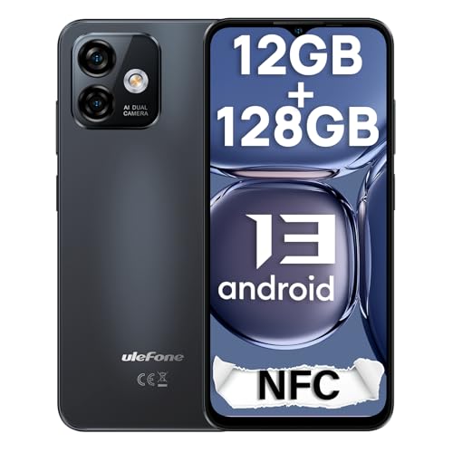 Ulefone Note 16 Pro Android 13 Smartphone Ohne Vertrag, 12GB+128GB/SD-256GB, 6.52