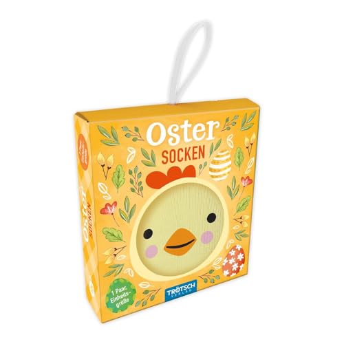 Trötsch Ostersocken Küken: Geschenk Ostergeschenk Strümpfe Küken, Gelb