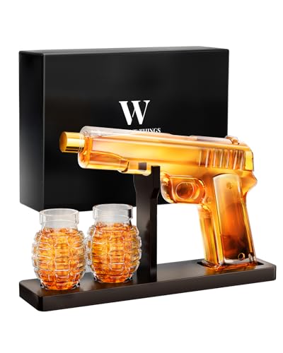 Geschenke für Männer Papa, Whisky-Dekanter-Set mit 2 Gläsern, einzigartiges Geschenk zum Vatertag, für Ehemann, Freund, Bruder, Jubiläum, Geburtstag, Weihnachten, Trinkaccessoires für die Hausbar