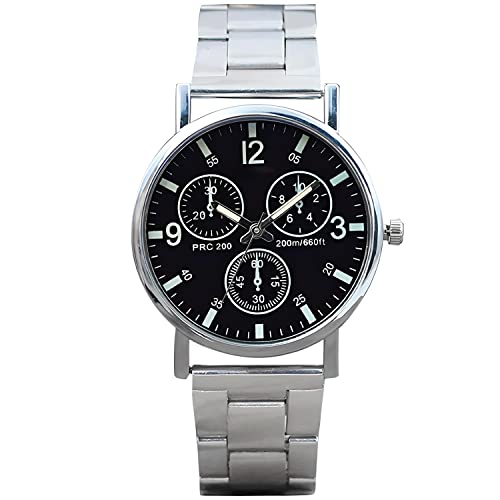Retoo Herren Uhr Edelstahl - Armbanduhr Analog, Quarzuhr mit Edelstahlarmband, Klassische Business Uhr für Männer, Klassische Elegantes Geschenk fur Herren Damen, Silber, Elegantes Design, Silber