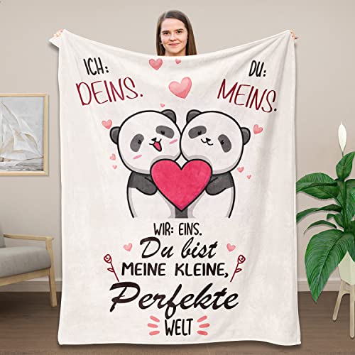 Belloxis Ich Liebe Dich Geschenke für Manner Jahrestag , Ihn/Sie Kuscheldecke Geburtstagsgeschenk Hochzeitsgeschenk Pärchen , Partner