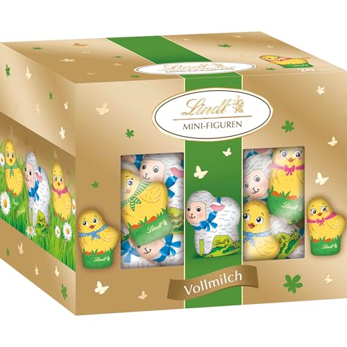 Lindt Mini Küken & Lamm Mix 200g | Edle Vollmilch-Schokolade in Frühlingsform | Süße Küken & Lämmchen im Osterdesign | Osterschokolade für Kinder & Erwachsene | Geschenkidee zu Ostern