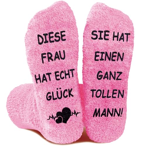 DADAPANGHU Hochzeitstag Geschenke für Frauen Männer, Socken mit Spruch, Lustige Pärchen Geschenke, Freundin Geschenk für Freund, Geburtstag Valentinstag Jahrestag Geschenk für Sie und Ihn