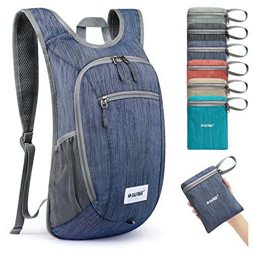 G4Free Kleiner Rucksack 10L Faltbarer Leichter Wanderrucksack Damen Herren Daypack für Outdoor Wandern Camping Reisen Klettern