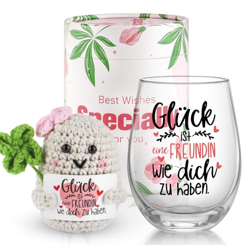 AMILEBERLY Geschenke für Frauen,Beste Freundin Geschenk,Weihnachtsgeschenke für Freundin,Rituals Geschenkset Frauen, Positive Kartoffel mit Glücksbringer für Dankeschön,Geburtstaggeschenke für Kollege