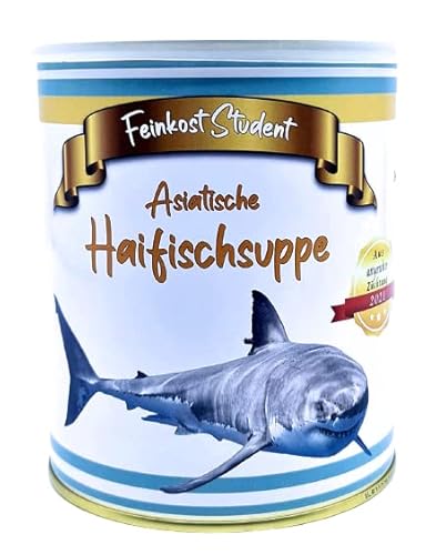 Asiatische Haifischsuppe aus der Dose, Scherzarktikel, Lustige Geschenkidee, Party-Brüller, Spaßgeschenk, Halloween, Geburtstagsgeschenk