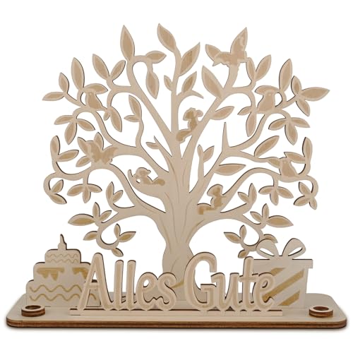 Geldbaum Geschenk aus Holz, Geldbaum Hochzeit, Personalisierte Geldgeschenke Geburtstag aus Holz, LED Geldgeschenke Verpackung, für Geschenke, Hochzeiten, Partys, Geburtstage, Jubiläen
