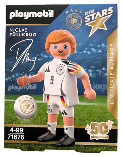 PLAYMOBIL DFB Stars Spielerfiguren zur Auswahl - Limitierte Auflage zur EM 2024 (71676 - Niclas Füllkrug)