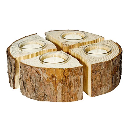 Adventskranz aus Kiefernholz