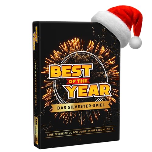 BEST OF THE YEAR DAS SILVESTER-SPIEL - Jahres-Highlights wieder erleben - Geschenkidee, Partyspiele, Wichtelgeschenk, Spiele für Erwachsene & Kinder, 1-10 Spieler ab 6 Jahre