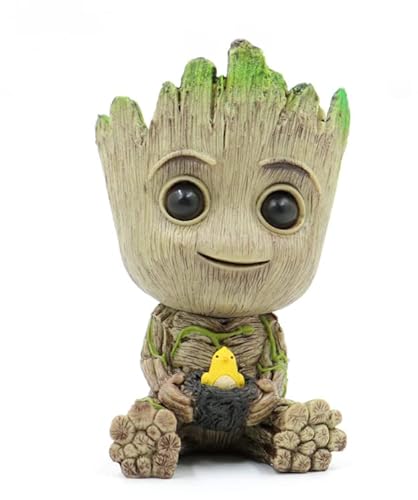 thematys® Baby Groot | 15x8,5x8,5cm | Blumentopf | Spielfigur | Action Figur | Filmklassiker | Fanartikel | I AM Groot (Style 001)