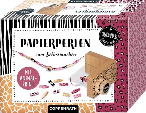 Papierperlen zum Selbermachen. Tierprint