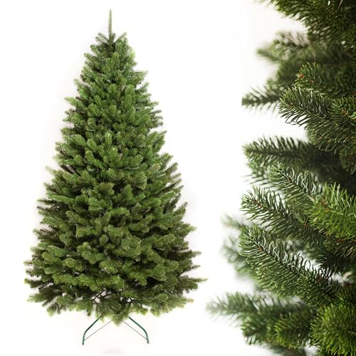 Evergreen Tree® Weihnachtsbaum Künstlich 180 cm | Premium 100% Spritzguss Weihnachtsbaum, Naturgetreu Zweige - Made in EU - Artificial Christmas Tree