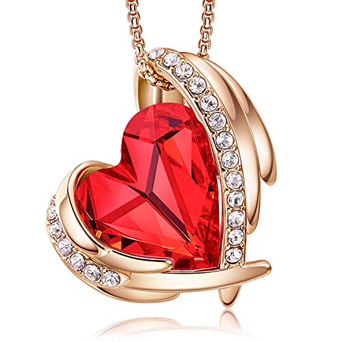 CDE Kette Damen Rosegold Herz Halskette für Frauen Schmuck mit Elegante Geschenkverpackung Geschenk für Sie Frau Freundin Mama Valentinstag/Party/Hochzeitstag/Jubiläum/Geburtstag/Weihnachten