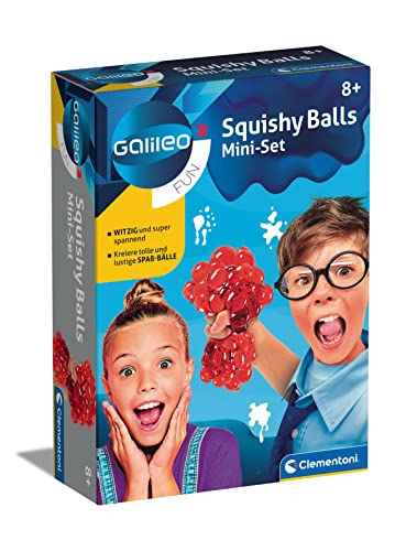 Clementoni Galileo Fun – Squishy Balls, Experimentierset zum Herstellen von weichen Bällen, Bunte Quetschbälle für kleine Forscher, Spielzeug für Kinder ab 8 Jahren 59165