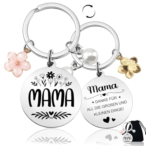 BOYATONG Schlüsselanhänger Mama, Mutter/Mama Geschenk, Schwiegermutter Geschenke, Geschenk für die Beste Mama der Welt, Geschenke für Mama zum Geburtstag Weihnachten Muttertag