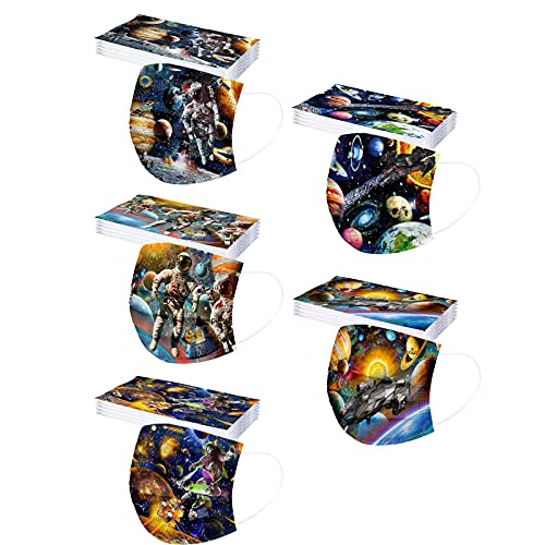 Wtinfer 50/100 Stück Mundschutz Kinder Einweg 3 lagig Mund und Nasenschutz Multifunktionstuch Bandana Staubdicht Mundbedeckung Atmungsaktiv Mund-Nasen Bedeckung Halstuch Schals (z31)