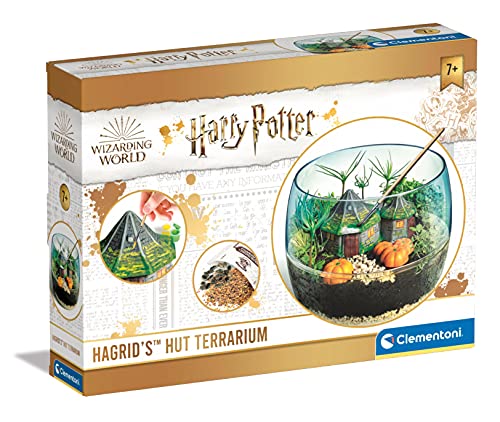 Clementoni 19248 Harry Potter Terrarium, Set mit Zubehör für ein Miniatur-Ökosystem, Spielzeug zum Aufziehen von Pflanzen, ideal als Geschenk, Baukasten für Potterheads ab 7 Jahren, Mehrfarbig