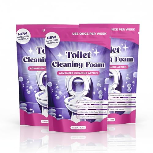 Wc-Reiniger, 2026 Neu Wc-Schaumreiniger, Toilet Cleaner, Toilet Cleaning Foam, Toilettenreiniger, Kontaktlose Toilettenreinigung, Schnellwirkend für Strahlend Saubere & Langanhaltend (3PCS)