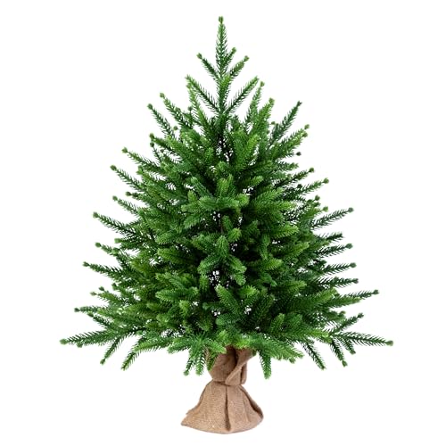 EveXmas -Infinity- 65cm- Hochwertiger künstlicher Weihnachtsbaum – Einfach zu montieren – Hergestellt in der EU Wunderschöne Baumspitzen aus 100% PE - Sehr natürlich aussehender Baum