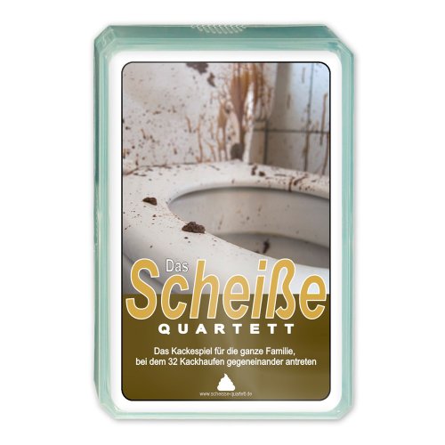 Das Scheiße Quartett | Das Kultspiel für die ganze Familie mit 32 Kackhaufen | Ideal für alle Fans des Fäkalhumors!