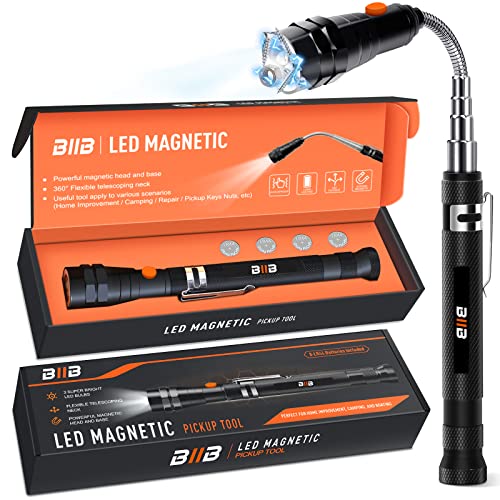 BIIB Geschenke für Männer, LED Teleskopmagnet Werkzeug, Gatgets für Männer Geschenke für Papa, Geburtstagsgeschenk für Männer, Männergeschenke, Jahrestag Geschenk für Ihn, Papa Geschenk
