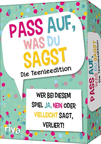 Pass auf, was du sagst – Die Teenieedition: Wer bei diesem Spiel »Ja«, »Nein« oder »Vielleicht« sagt, verliert! | Geschenk zum Geburtstag. Ab 12 Jahren