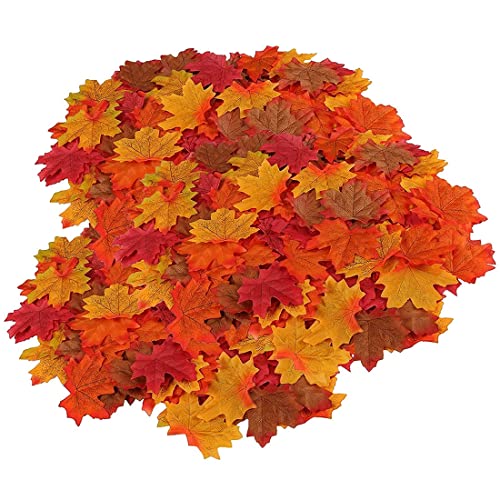 Tomedeks 200pcs Blätter Deko Herbstblätter Deko Blätter Deko Herbst Streudeko Herbst Herbstblätter Deko Blätter künstliche blätter deko blätter herbst wald deko
