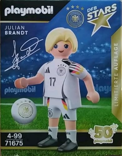 PLAYMOBIL DFB Stars Spielerfiguren zur Auswahl - Limitierte Auflage zur EM 2024 (71675 - Julian Brandt)