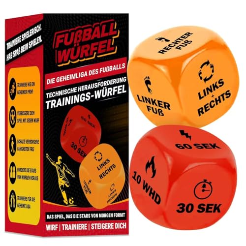 Fußballwürfel Für Fußball Training Und Fußballtraining. Kreatives Fußball Training Equipment Und Fussball Gadgets Geeignet Als Geschenke Für Jungs Oder Fussball Geschenk Für Kinder Und Jugendl