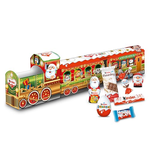 Kinder Mix Adventskalender 3D Zug, Schokoladen Spezialitäten, 1 Kalender à 226 G, Karton, Weihnachten, 1 Count
