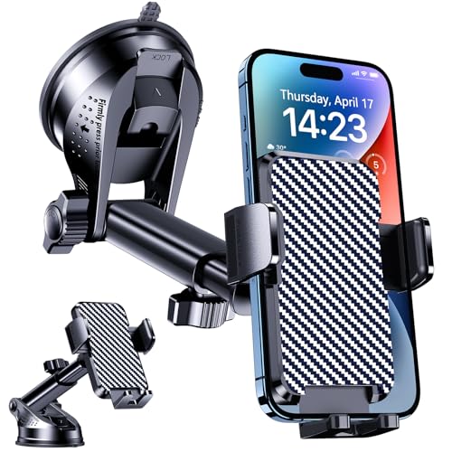 BIPOPIBO Das Armaturenbrett Handyhalterung Auto [Super Saugnapf] Handy Halterung Auto Universal 360° Drehbar kfz Handyhalterung Handy Halter für iPhone Android Halterungen für Navigationsgeräte