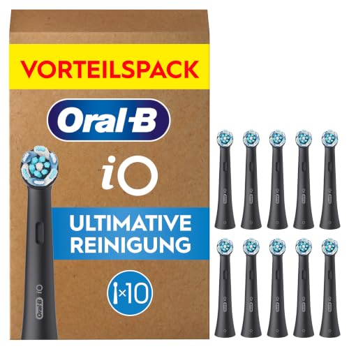 Oral-B iO Aufsteckbürsten Ultimative Reinigung, Schwarz, 10 Stück