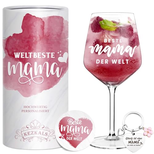 KEZKALS Geschenke für Mama Frauen Sie, Weinglas Set, Muttertagsgeschenk, Geburtstagsgeschenk Lustige Kleine Ostergeschenke Muttertag Geschenk Muttertagsgeschenke für Mama Frauen